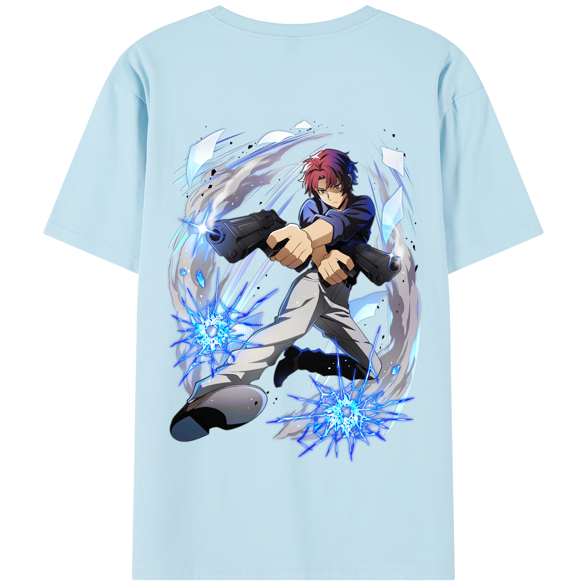 （画像用） 文豪ストレイドッグス Bungo Stray Dogs 綿100％半袖Tシャツ（背面プリント）